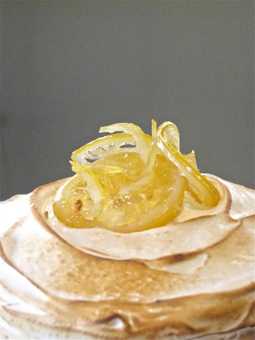 my funny valentine – petite lemon layer meringue cake