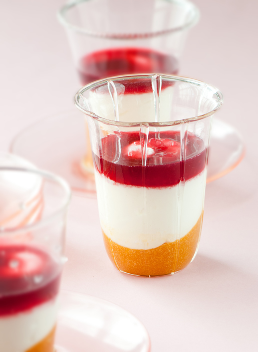 the chill factor – apricot cherry goat cheese mousse