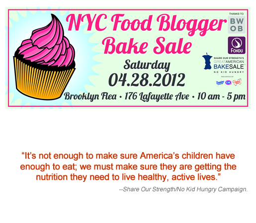 sweet charity – 3rd annual nyc food blogger bake sale