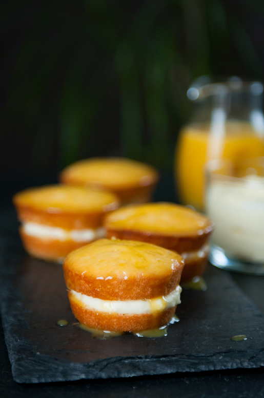 shine on –  mini coconut passion fruit cakes