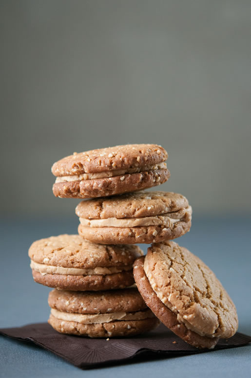 the must-do list – salty peanut brown butter sandwich cookies
