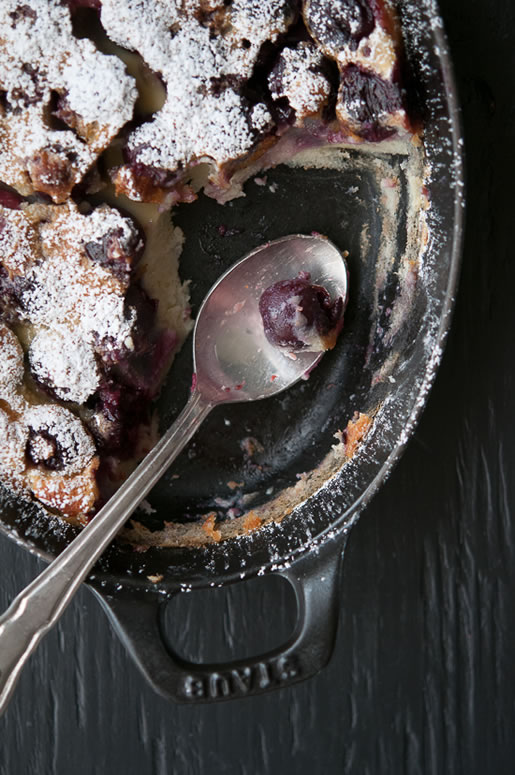 yes mother – ginger cherry clafoutis