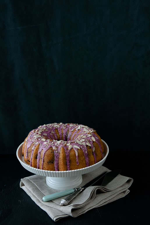 change with paste – blueberry almond cake