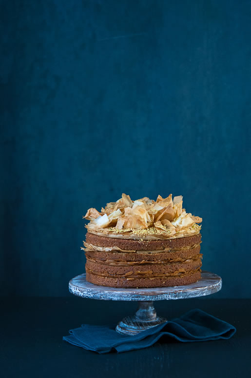 sweet memories – pistachio baklava cake